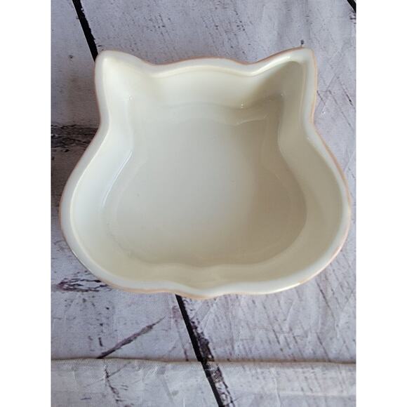 Pottery Handmade Cat Kitty Trinket Dish - Picture 5 of 11